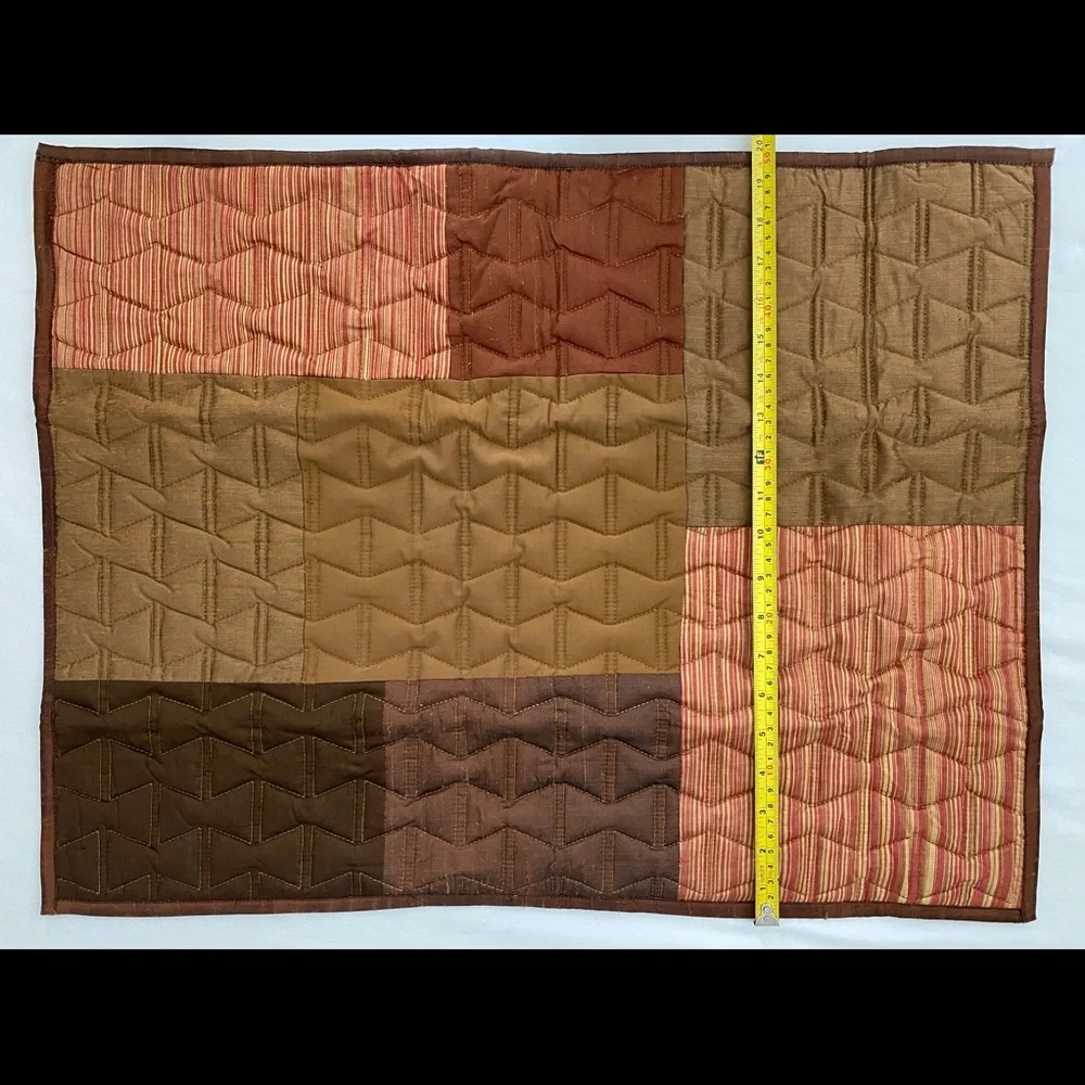 Set Of 2 Crate & Barrel Multicolored QUILTED STD SHAM‎ “Samara” 20 X 26”